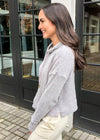 Z Supply Kacey Feather Hoodie - Heather Grey ***FINAL SALE***-Hand In Pocket