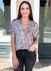 Karlie Krait Snake Print Essential Blouse-***FINAL SALE***-Hand In Pocket