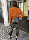 Blank NYC Need You Tonight High Rise Straight Leg Vegan Leather Pant ***FINAL SALE***-Hand In Pocket