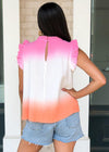 Karlie Conch Flutter Sleeve Tie Dye Top ***FINAL SALE***-Hand In Pocket