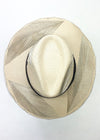 Palma Cuadri Maguey Ambianco Silver on Beige Hat-Hand In Pocket