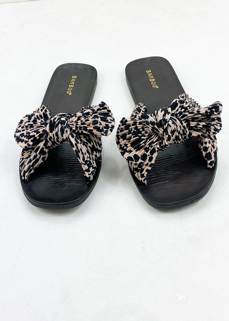 Kayla Bow Sandal-Leopard-Hand In Pocket