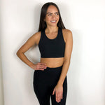 Restore Racerback Padded Sports Bra - Black-***FINAL SALE***-Hand In Pocket