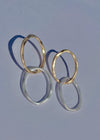 Emory Link Hoop- Gold + Silver Dual Tone-Hand In Pocket