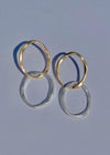 Emory Link Hoop- Gold + Silver Dual Tone-Hand In Pocket