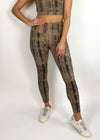 Revive Snake Print 7/8 Legging - Brown Snake-Hand In Pocket