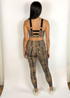 Revive Snake Print 7/8 Legging - Brown Snake-Hand In Pocket