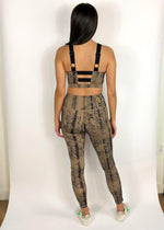 Revive Snake Print 7/8 Legging - Brown Snake-Hand In Pocket