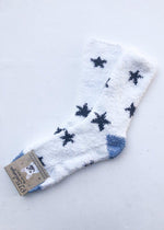 PJ Salvage Star Print Socks - Natural-Hand In Pocket