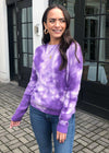 Hailey Deep Tie Dye Sweater - Purple ***FINAL SALE***-Hand In Pocket