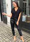 Carly Cap Sleeve Sweater Vest - Black-Hand In Pocket