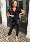 Carly Cap Sleeve Sweater Vest - Black-Hand In Pocket