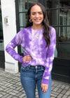 Hailey Deep Tie Dye Sweater - Purple ***FINAL SALE***-Hand In Pocket