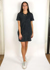 Rejuvenate Short Sleeve Tennis Dress - Black-Hand In Pocket