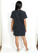 Rejuvenate Short Sleeve Tennis Dress - Black-Hand In Pocket