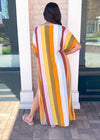 Buddy Love Cora Striped Caftan Dress - Samoa-Hand In Pocket