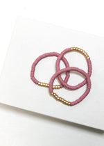 Medocino Stretch Beaded Bracelet Set of 3 - Pink-Hand In Pocket