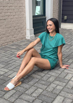 Michael Stars Otto Cut Off Short Emerald ***FINAL SALE***-Hand In Pocket