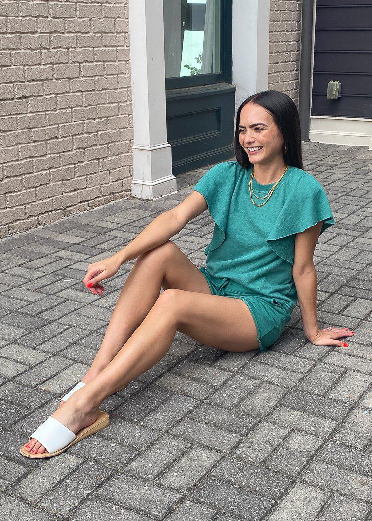 Michael Stars Otto Cut Off Short Emerald ***FINAL SALE***-Hand In Pocket