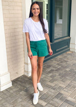 Michael Stars Otto Cut Off Short Emerald ***FINAL SALE***-Hand In Pocket