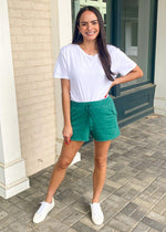 Michael Stars Otto Cut Off Short Emerald ***FINAL SALE***-Hand In Pocket