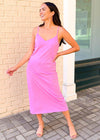 Z Supply Rayne Organic Slip Dress- Violet-Hand In Pocket