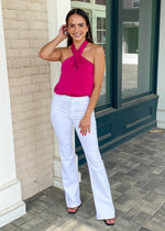Joes Jeans "The Molly" High Rise Flare-Hand In Pocket