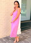 Z Supply Rayne Organic Slip Dress- Violet-Hand In Pocket