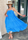Baga Square Neck Tiered Maxi Dress-Hand In Pocket