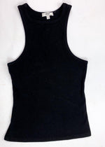 Agolde Organic Cotton Rib Tank - Black-Hand In Pocket