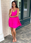Miramar Babydoll Tiered Dress - Pink-Hand In Pocket