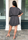 Tybee Mini Dress - Charcoal-Hand In Pocket