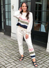 Z Supply Tempest Tie Dye Stripe Sweatshirt - Bone ***FINAL SALE***-Hand In Pocket