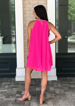 THML Mendoza Pleated Halter A Line Dress - ***FINAL SALE***-Hand In Pocket