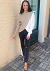 Reese Colorblock Sweater-Hand In Pocket