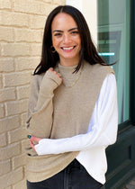 Reese Colorblock Sweater-Hand In Pocket