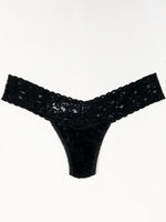 Hanky Panky Signature Lace Low Rise Thong - Black-Hand In Pocket