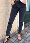 Joes Jeans "The Lara" Mid Rise Cigarette Ankle - Roulette ***FINAL SALE***-Hand In Pocket