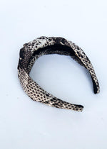 Knot Your Average Look Headband - Brown Snake-Hand In Pocket