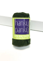 Hanky Panky Signature Lace Low Rise Thong - Olive-Hand In Pocket