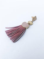 Napa Tassel Earring - Dusty Pink-Hand In Pocket