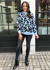 Winston Leopard Print Pullover-Hand In Pocket