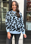 Winston Leopard Print Pullover-Hand In Pocket