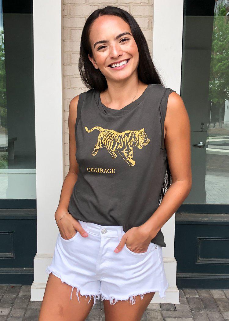 Chaser Tiger Courage "Safari" Muscle Tee-***FINAL SALE***-Hand In Pocket