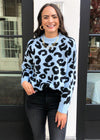 Winston Leopard Print Pullover-Hand In Pocket
