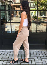 Sedona Knit Jogger- Taupe-***FINAL SALE***-Hand In Pocket