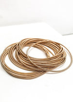 Guitar String Bracelet Set-Gold-Hand In Pocket