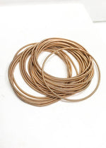 Guitar String Bracelet Set-Gold-Hand In Pocket