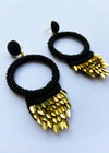 Franka Earrings - Black-Hand In Pocket