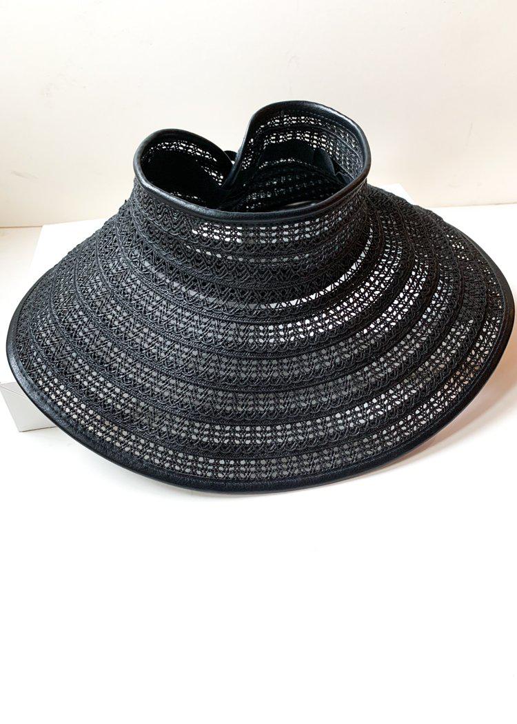 Lace Roll up with Edge Visor- Black ***FINAL SALE***-Hand In Pocket